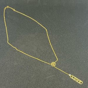 Gold “LOVE” Chain with stone